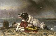 Sir edwin henry landseer,R.A. Saved oil painting on canvas